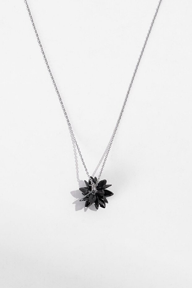 Siyah Taşlı Kolye - 1