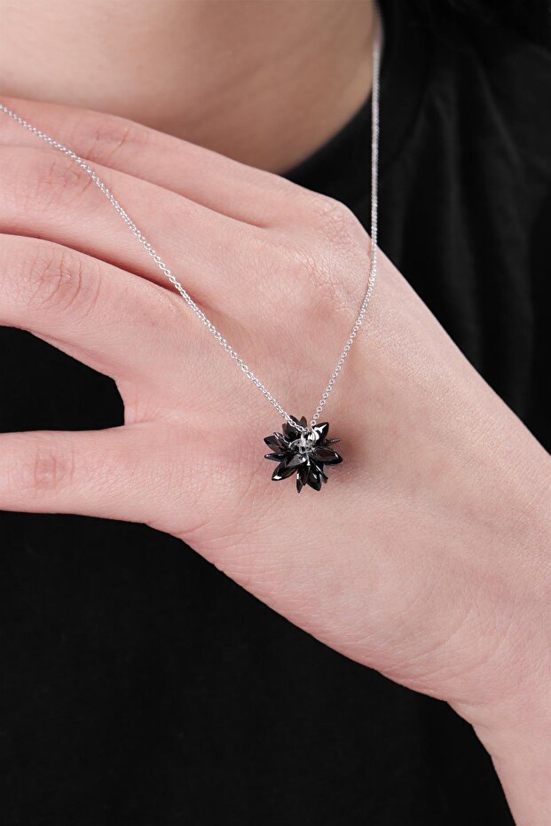 Siyah Taşlı Kolye - 4