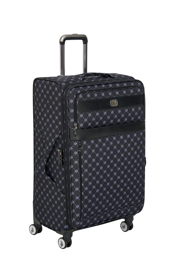 U.S. Polo. Assn. 24041-24039-24038-24040 3'lü set Unisex Monogram Kumaş valiz tatil bavul SİYAH - 2