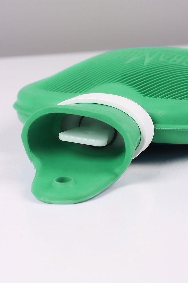 Kauçuk Termofor Mini Sıcak Su Torbası, Kokusuz Sıcak Su Torbası Yeşili 1,5 L - 4