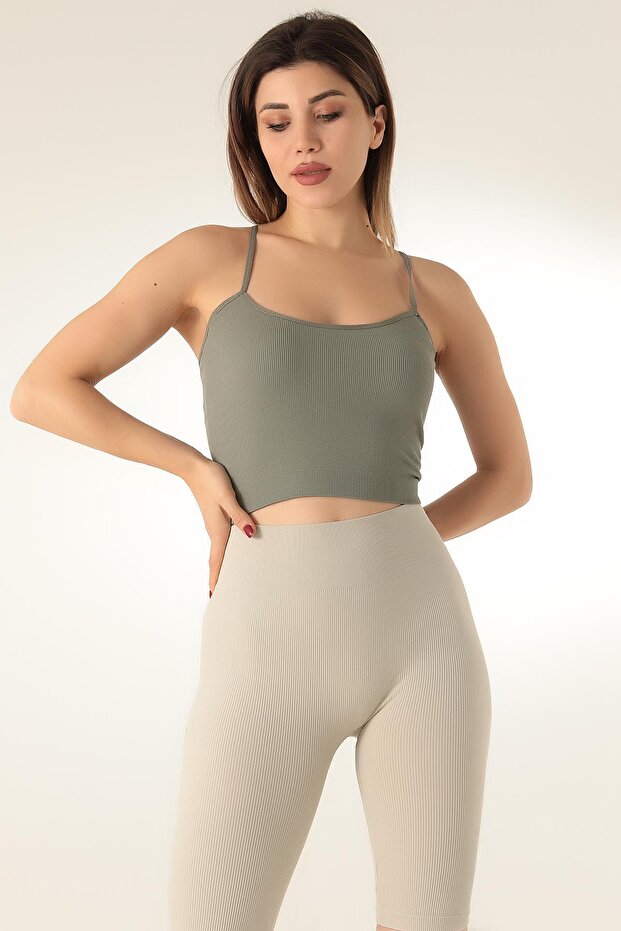 Dikişsiz Örme Yarım Atlet - 3