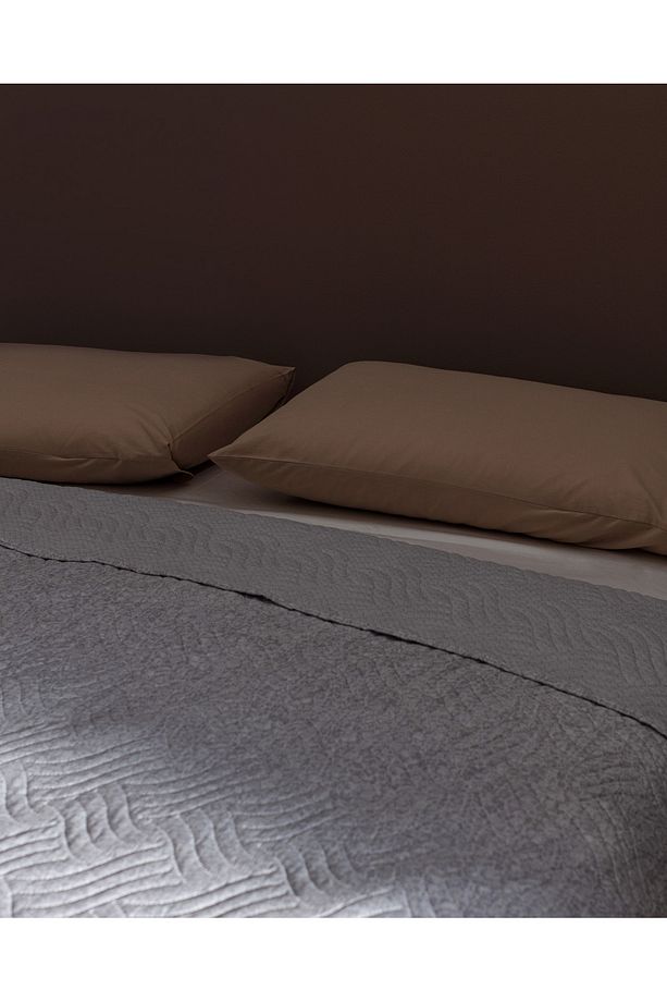 Grelot King Size Baskılı Yatak Örtüsü - Gri - 4