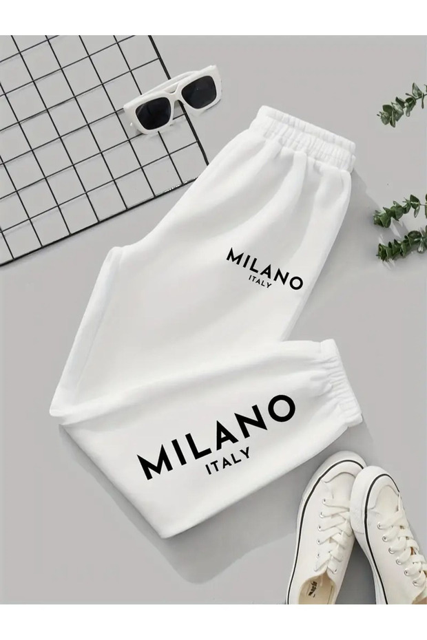 بنطال رياضي مطبوع من MILANO مقاس كبير (مفرد).