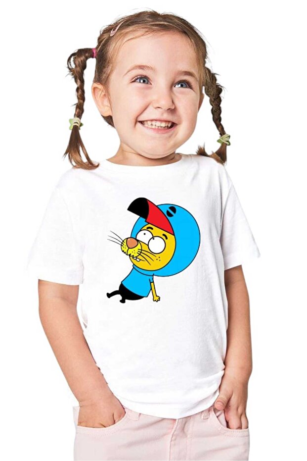Children's Crew Neck Printed Short Sleeve T-Shirt