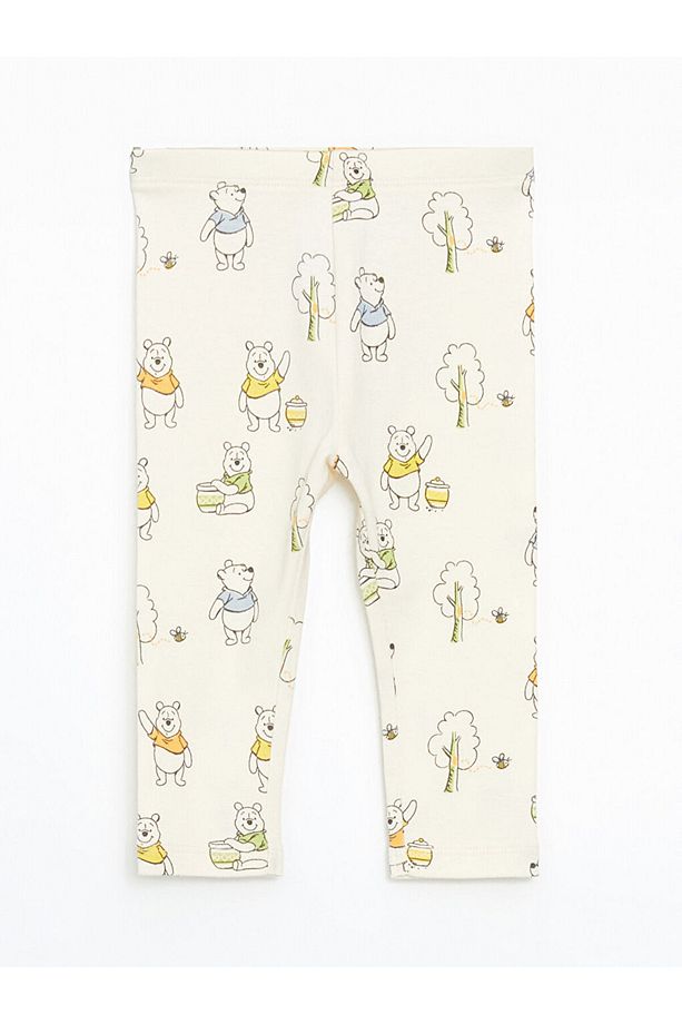 LCW baby Ekru Winnie The Pooh Baskılı Erkek Bebek Hastane Çıkış Seti - 7