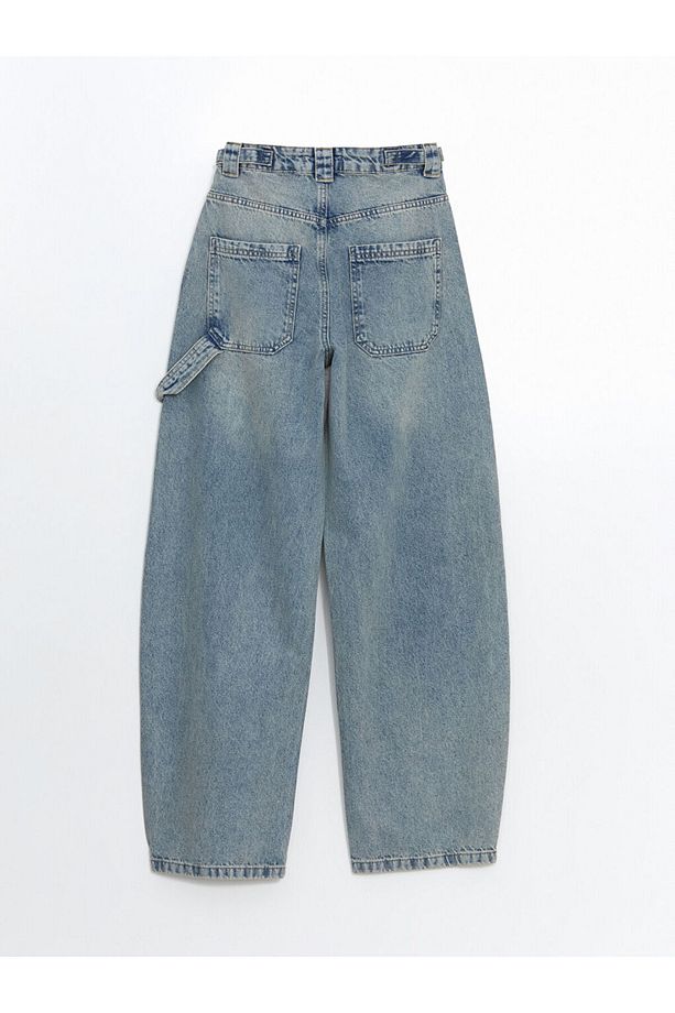 Baggy Fit Kadın Jean Pantolon - 6