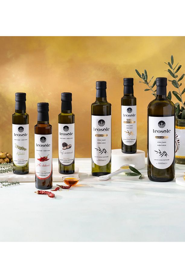 300 Yüksek Polifenollü Zeytinyağı Naturel Sızma Zeytinyağı 250 ml X 4 Adet - 8