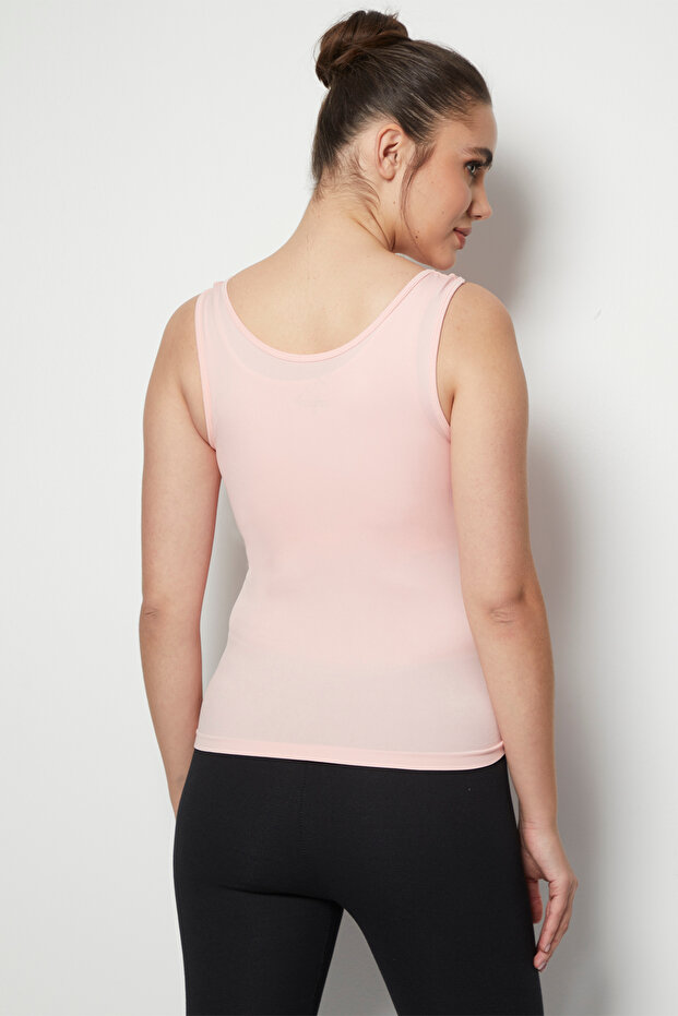 قميص داخلي بدون خياطة بأشرطة سميكة - 6