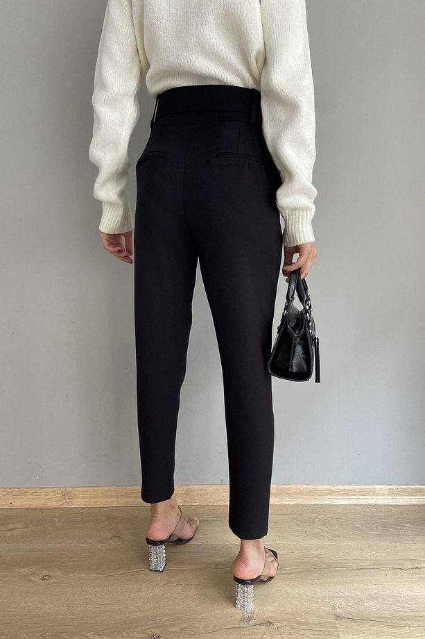 KEMERLİ TEK PİLE PANTALON - 3