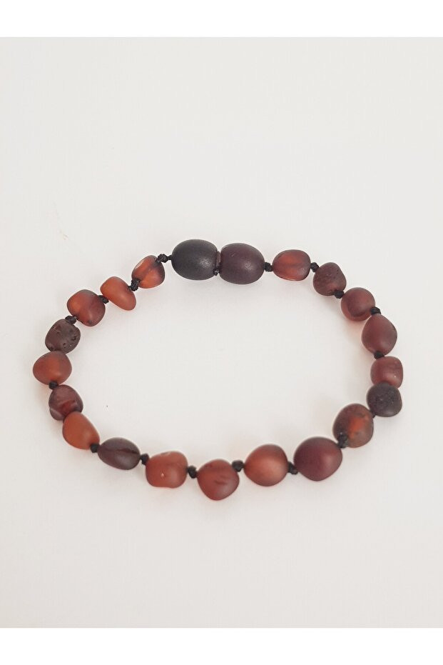 Drop Amber Matte Cherry Color Children's Bracelet