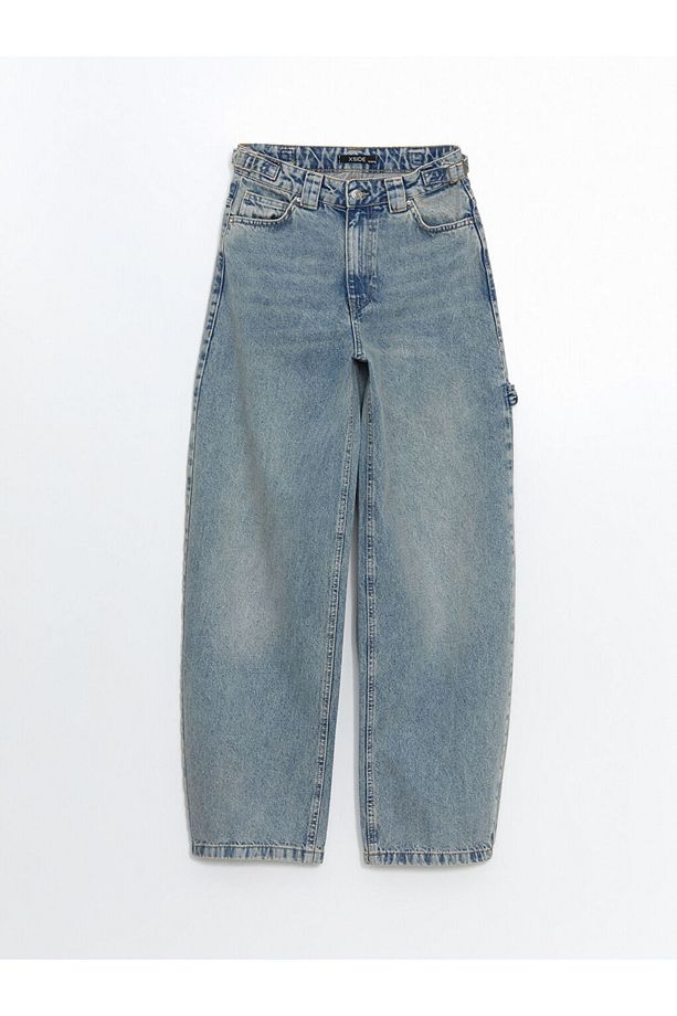 Baggy Fit Kadın Jean Pantolon - 5