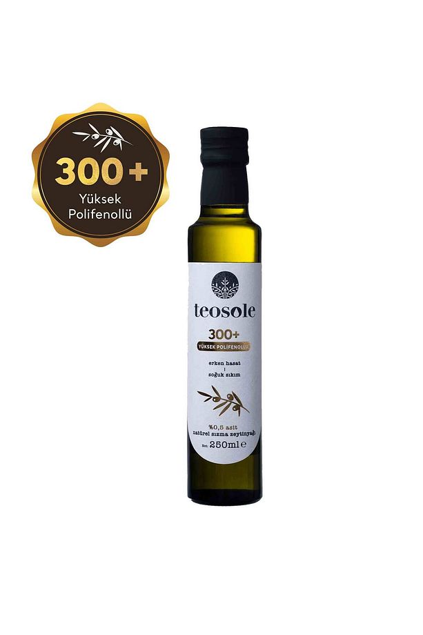 300 Yüksek Polifenollü Zeytinyağı Naturel Sızma Zeytinyağı 250 ml X 4 Adet - 2