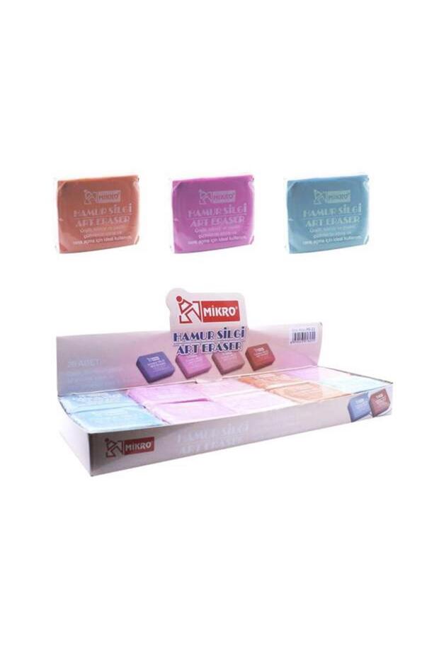 Hamur Silgi Pastel Renkler 20 Adet - 1