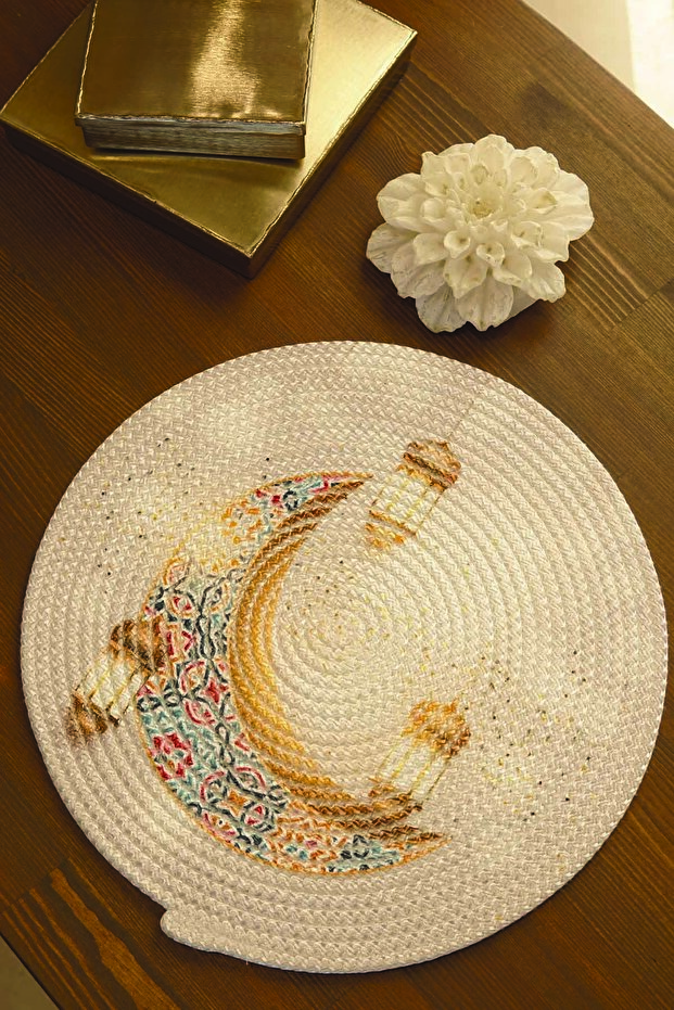 Patterned Ramadan Kordon Supla American Service 35 cm (1 Piece) Ramadan Kareem