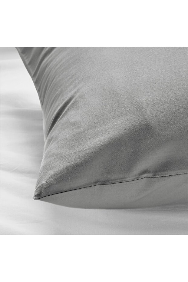 غطاء وسادة، رمادي فاتح، 50×80 سم - 2