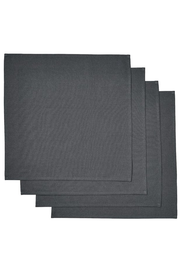 منديل، رمادي غامق، 35×35 سم