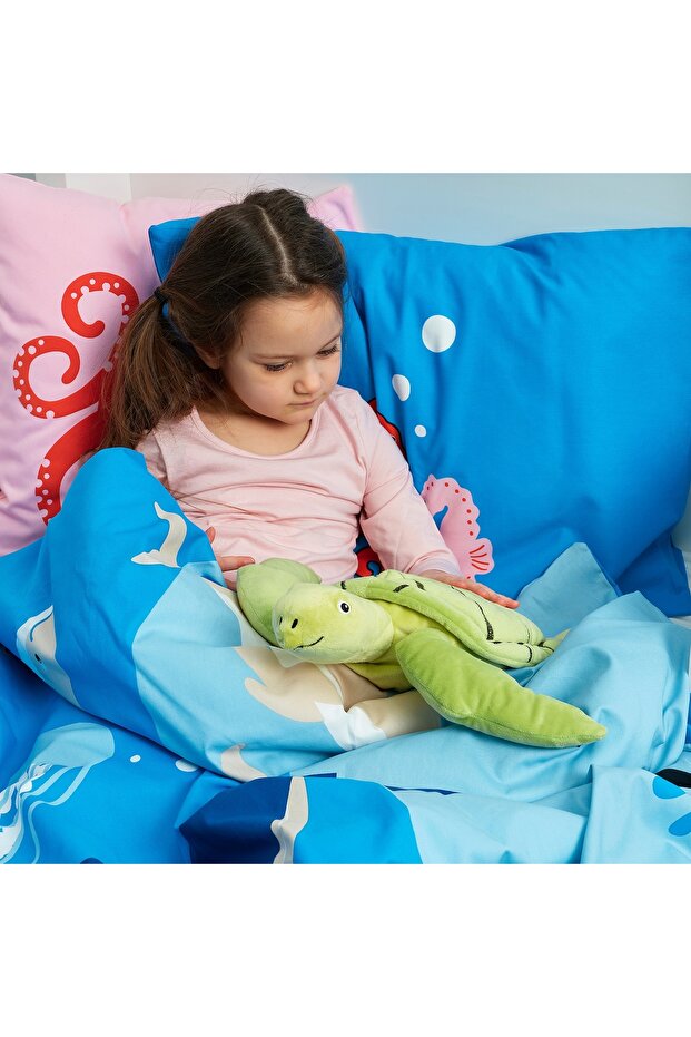 لعبة ناعمة، سلحفاة/أخضر، 44 سم - 3