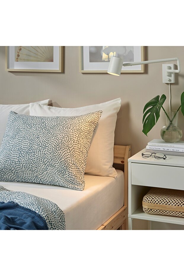 ملاءة سرير، بيضاء، 90×200 سم - 7