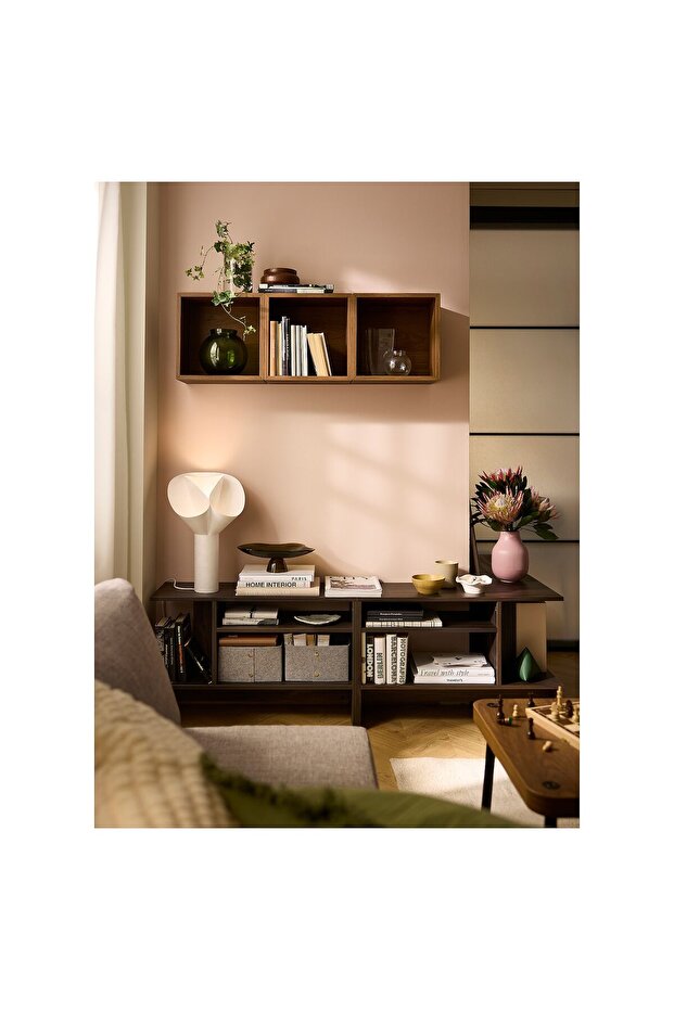 طاولة جانبية، بني غامق، 80×31 سم - 6