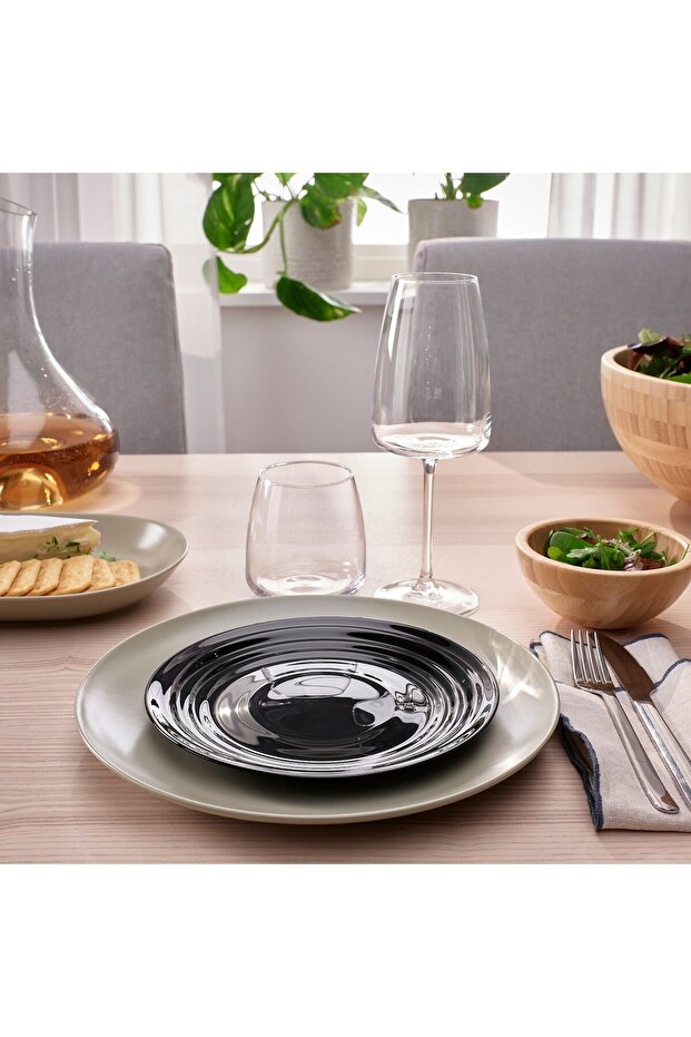 طبق جانبي، أسود، 19 سم - 5