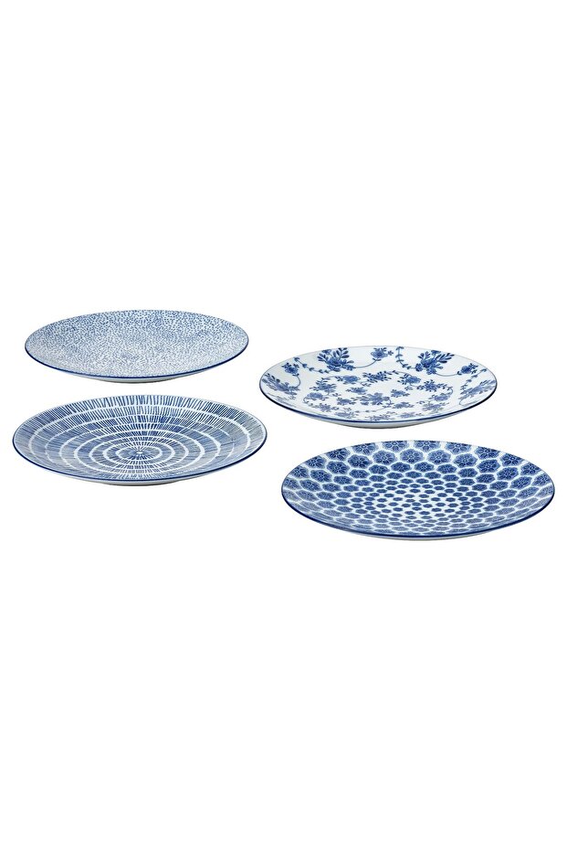 Side plate, patterned/blue, 18 cm - 1