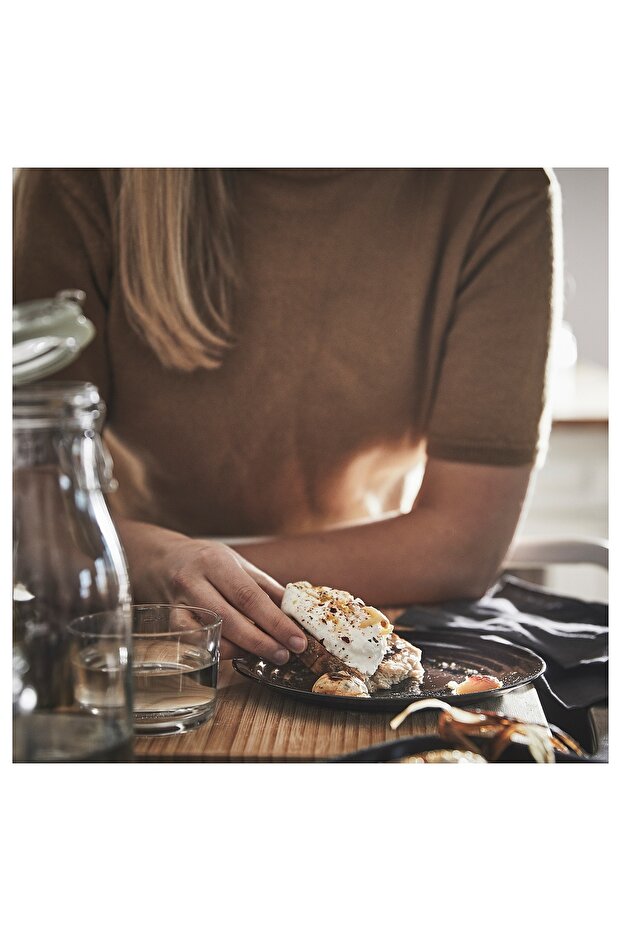 طبق جانبي، أسود، 19 سم - 3