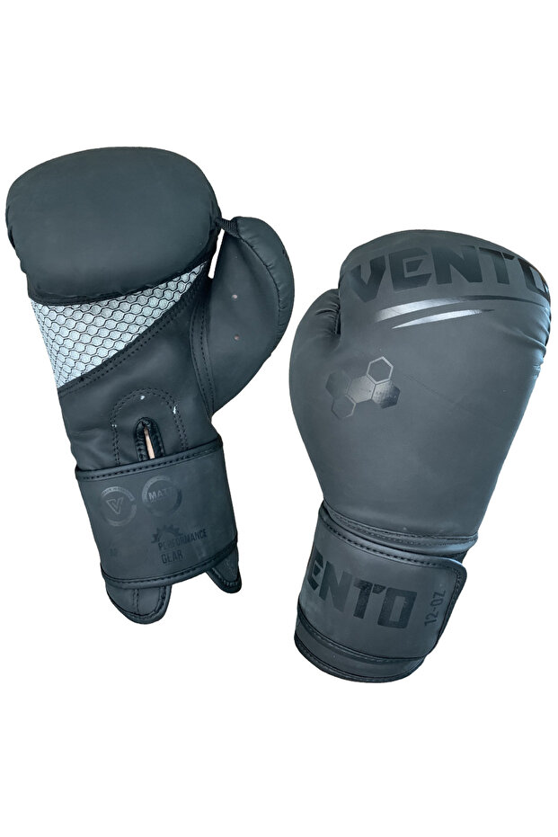 Performance Boks ve Kick-Boks Eldiveni Siyah 12 oz - 6