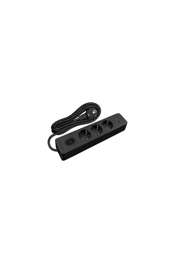 Kablolu Usb/type-c 20 W Hızlı Şarj 3'lü 2 Metre Siyah Grup Priz - 1