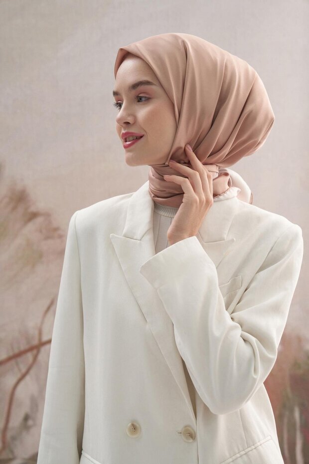 Twill Eşarp Vizon - 2