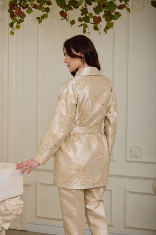 Marwa By Parlak Brokar Pantolon - 3