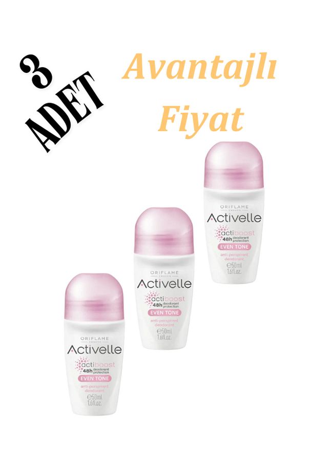 Activelle Even Tone Anti-perspirant Roll-on 3 Adet 43926 - 1