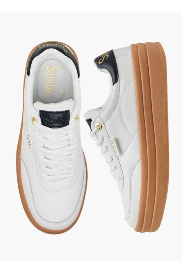 Samba Womens' Panelled Lace-Up Sneakers