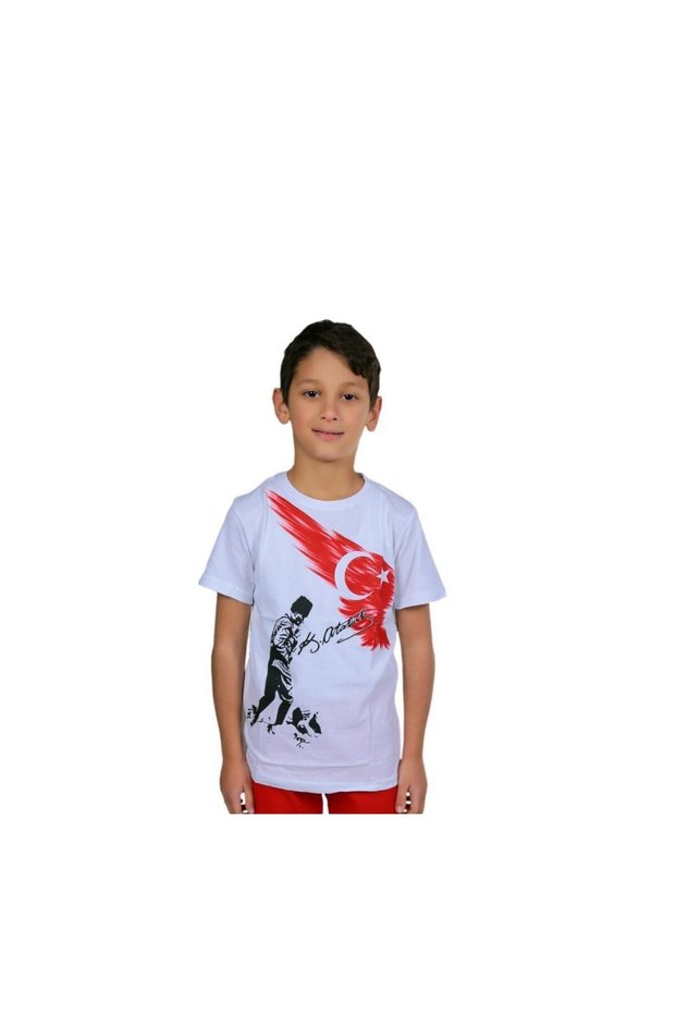 Boy's Ataturk Flag T-Shirt 23 April 29 October 10 November 19 May Show Costume T07