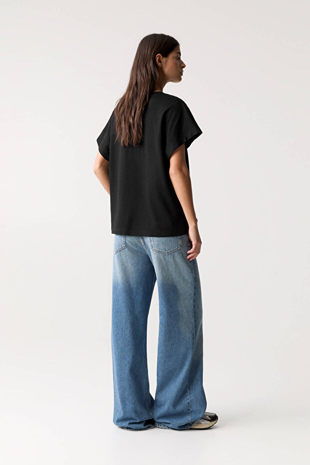 Oversize kısa kollu t-shirt - 4