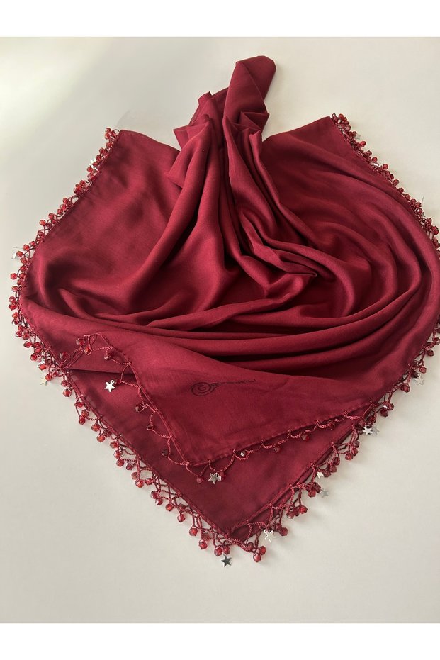 Handcrafted Handcrafted Edge Beaded Writing Cheesecloth Yemeni Dowry Gift