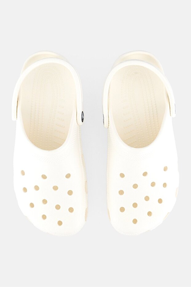 قبقاب رجالي كلاسيكي بفتحة خلفية، أبيض - 2