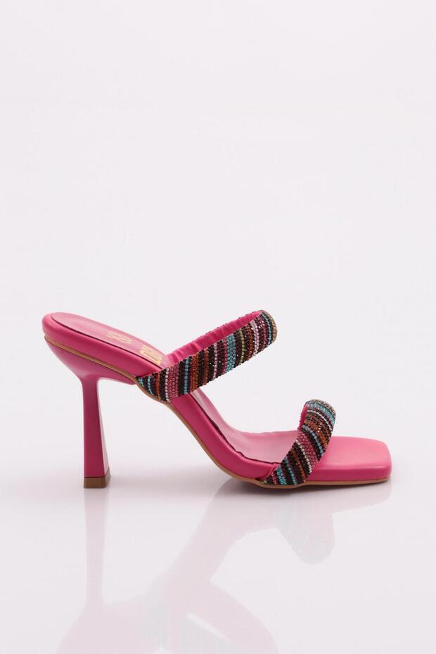 1243 Women's Colorful Striped Slippers