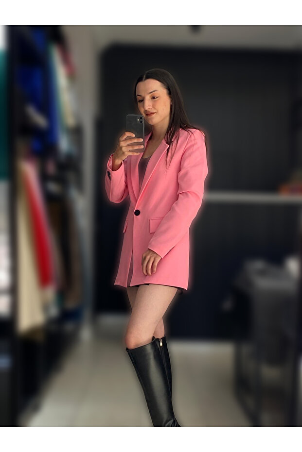 Pembe Blazer Ceket - 2
