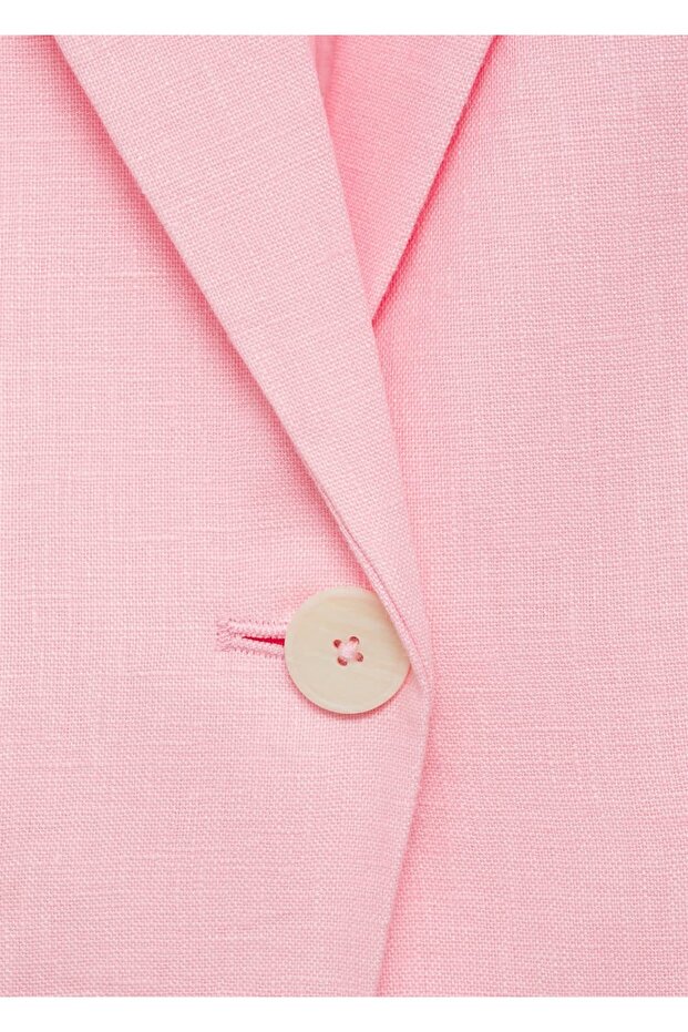 Keten Blazer Ceket - 7