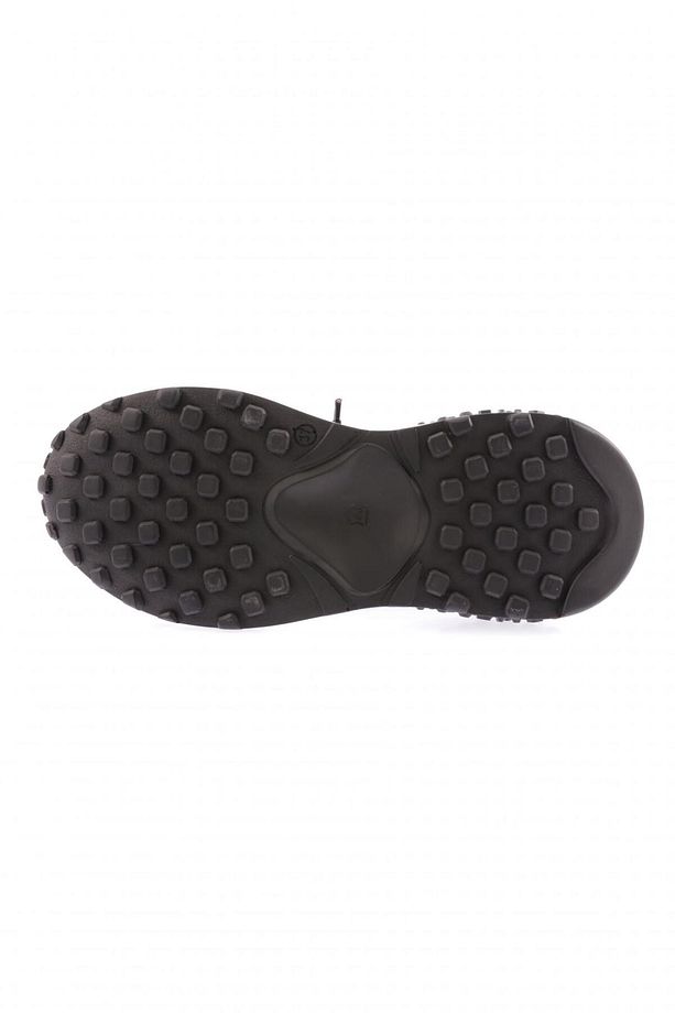 Kadın Kalın Taban Bağcıklı Sneakers Ayakkabı Bej 7683363 - 5