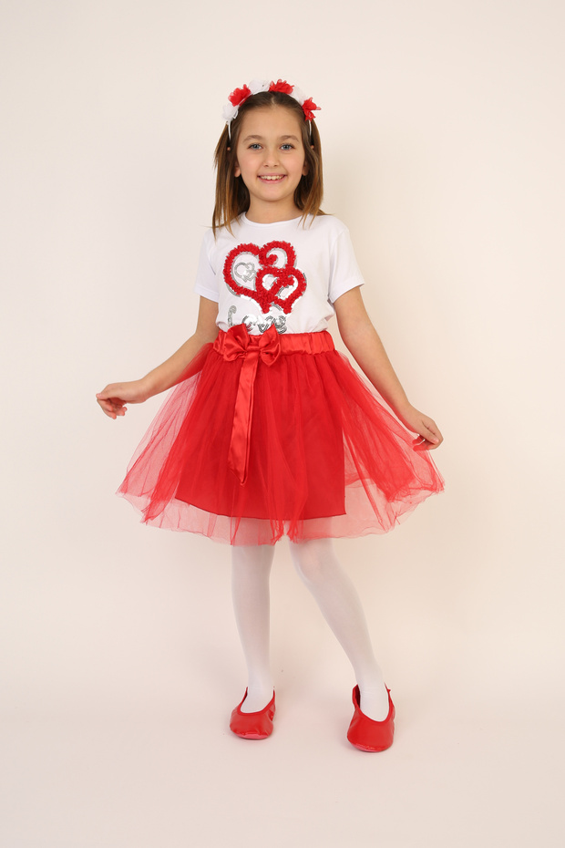 Girls' Top and Bottom Set April 23 October 29 November 10 May 19 Performance Outfits D090