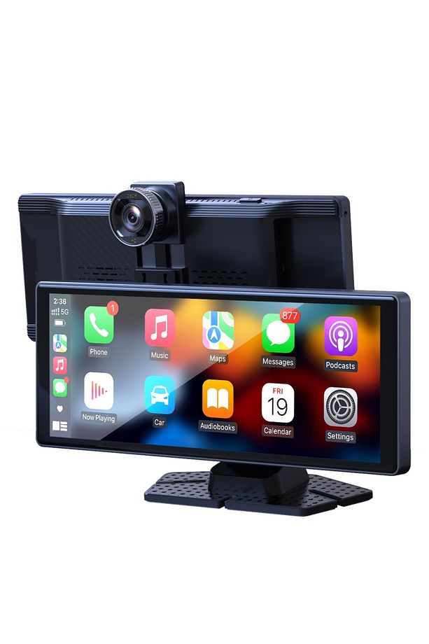4K  10.26 İnç Cam DVR Dokunmatik Ekran Araba Ses Sistemi Carplay Android Auto CarPlay Monitörü - 1