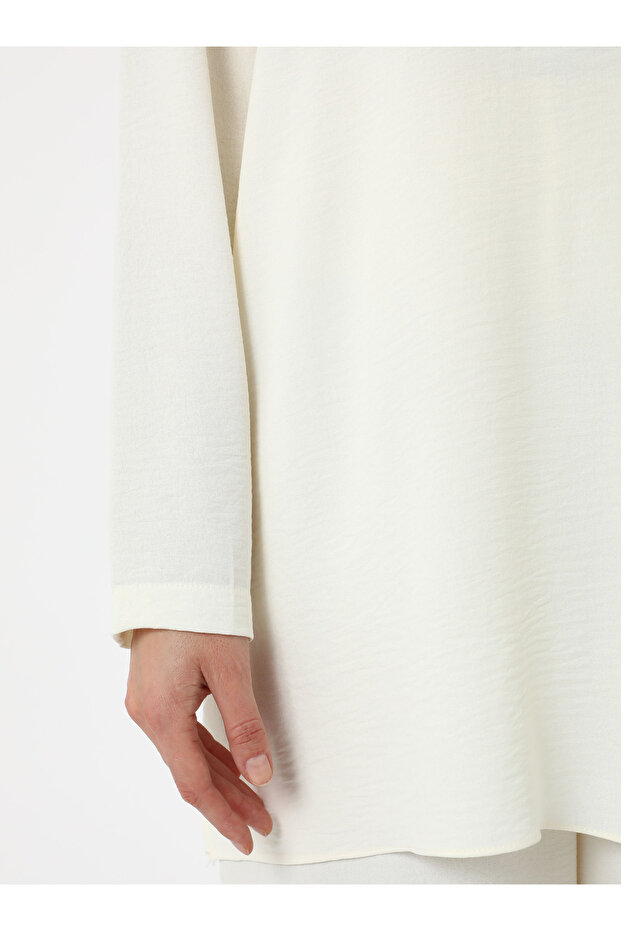 Aerobin Basic Tunik&Pantolon İkili Takım - Off White - - 5