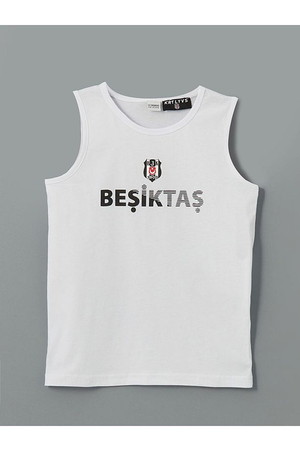 LCW Bisiklet Yaka  Baskılı Erkek Çocuk Atlet ve Deniz Şortu - 2