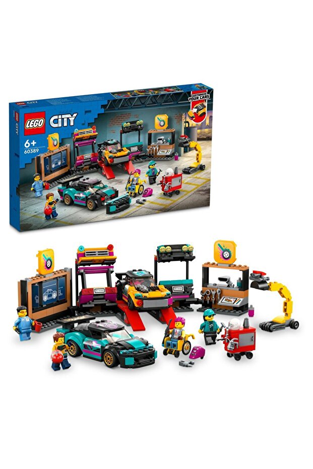 ® City Vehicle Modification Workshop 60389 - Construction Set for Children Age 6 and Above (507 Pieces)