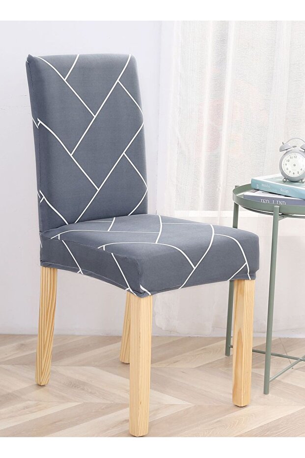 Simple Line Stretch Chair Cover