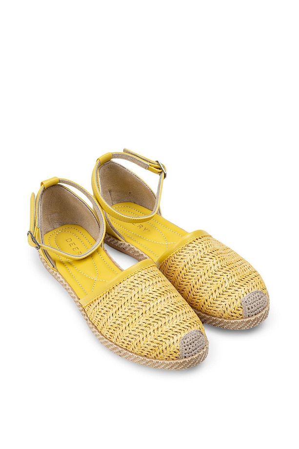 Sarı Espadril Kadın Ayakkabı - 4
