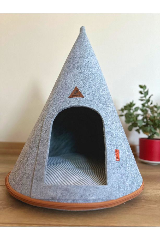 Taşınabilir Kedi Köpek Evi Minderli Pet Çadır Çantalı Model Yuva Kulübe Dekoratif - 1