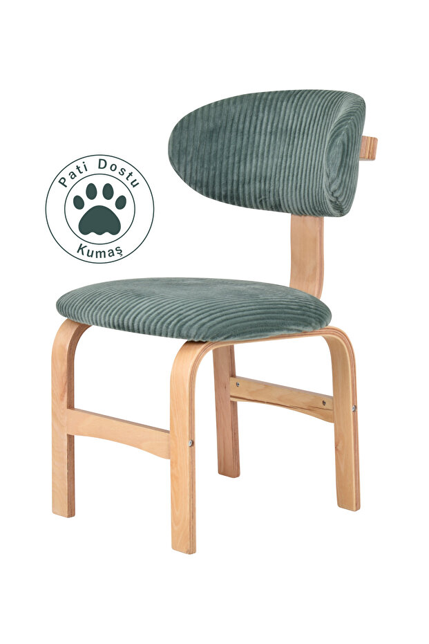 Sofya Naturel Ayak Ahşap Sandalye - 1