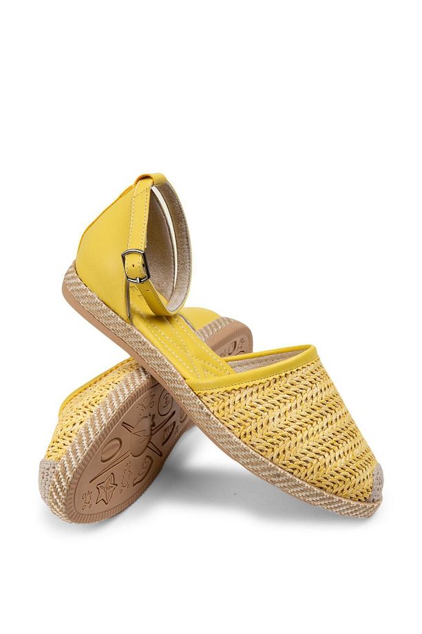 Sarı Espadril Kadın Ayakkabı - 5